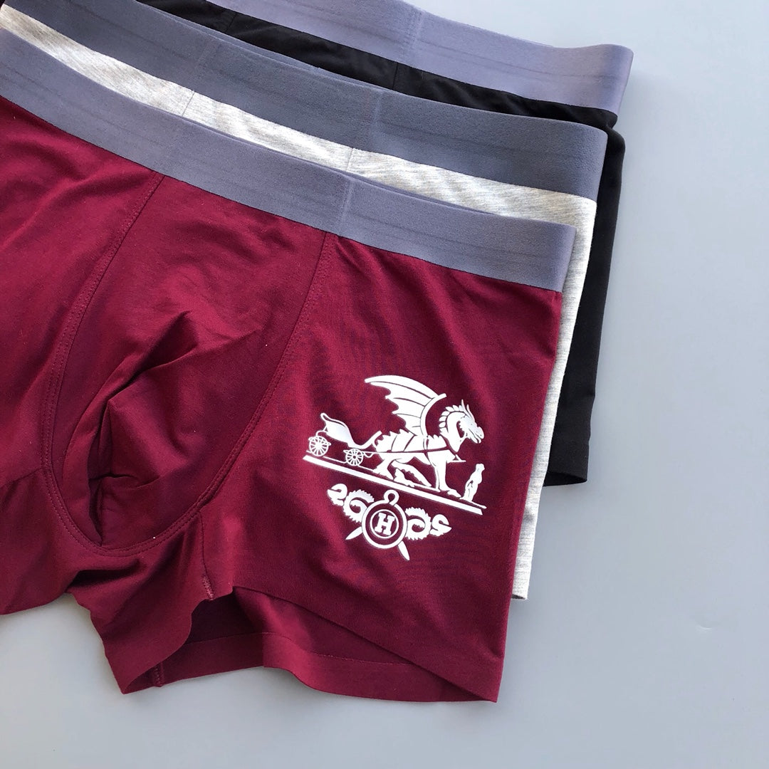 Hermes Modal Men's Boxer Briefs - 3-Piece Box