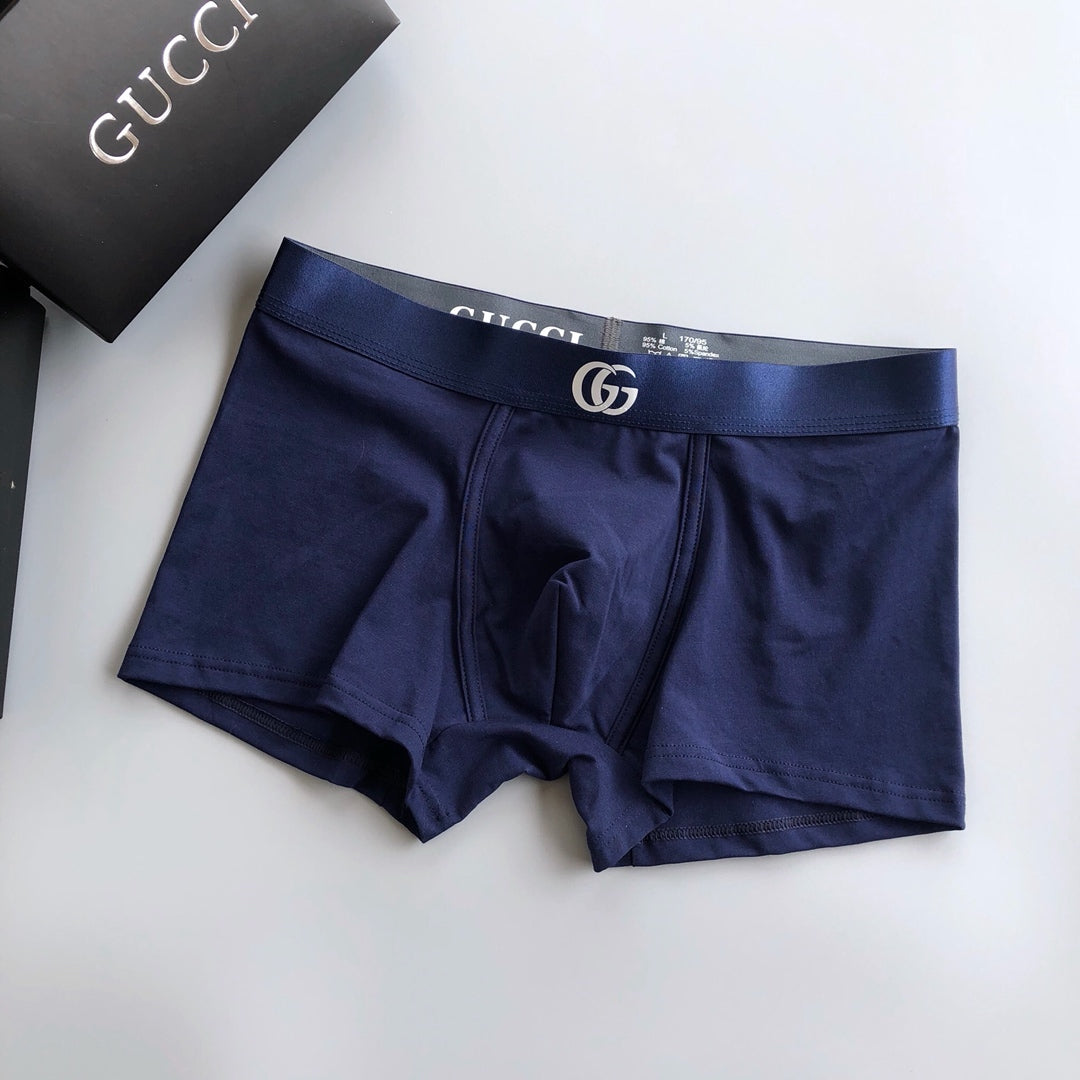 Gucci Visible All-Over Pattern And Logo Details Men's Boxer Briefs - 3-Piece Box