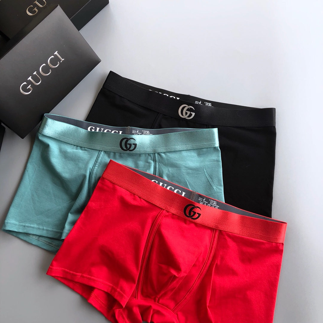 Gucci Cotton Men's Boxer Briefs - 3-Piece Box