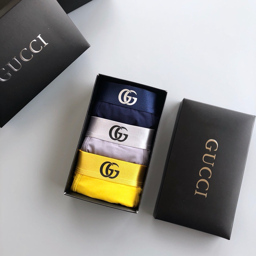 Gucci Cotton Men's Boxer Briefs - 3-Piece Box