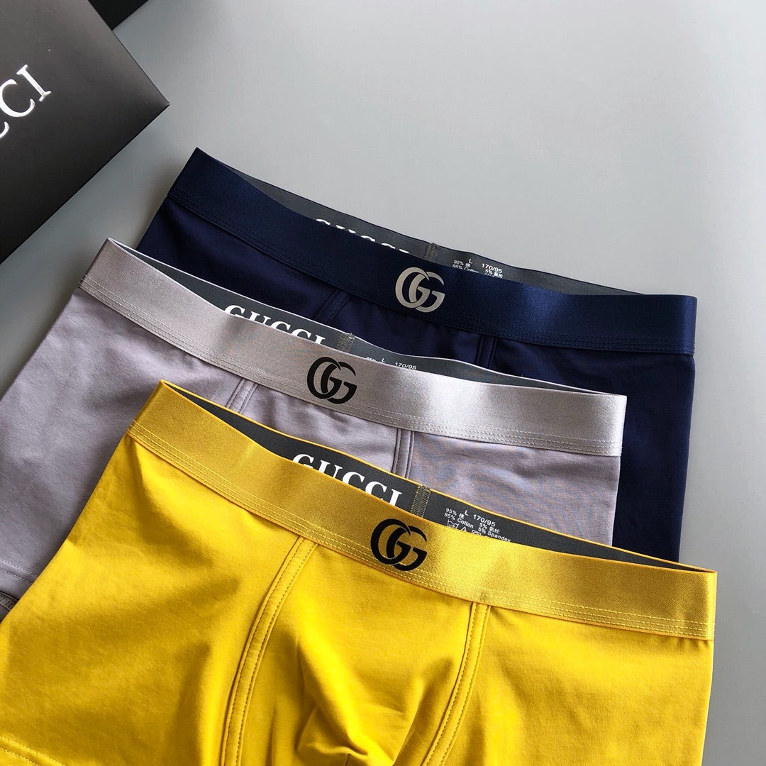 Gucci Cotton Men's Boxer Briefs - 3-Piece Box