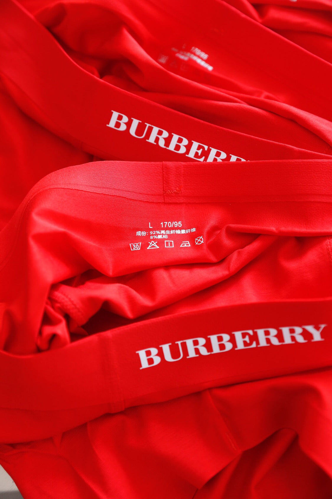 Burberry Clean Wordmark Details Men's Boxer Briefs - 3-Piece Box
