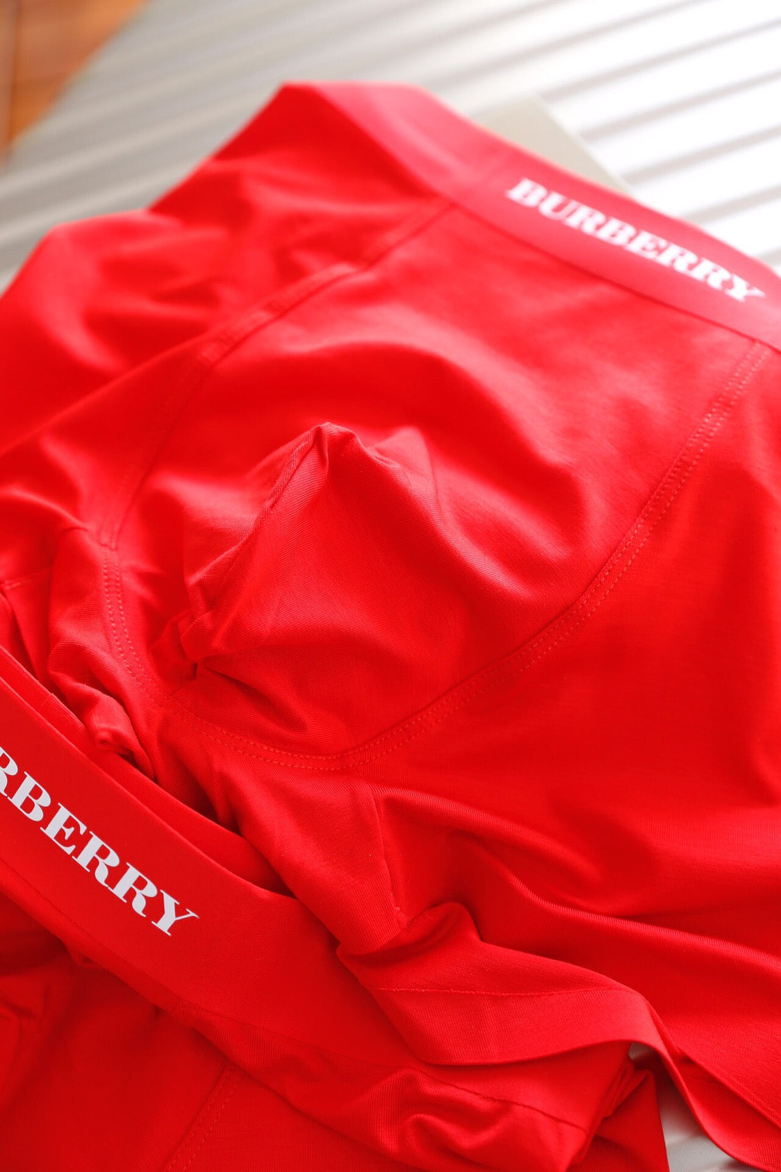 Burberry Clean Wordmark Details Men's Boxer Briefs - 3-Piece Box
