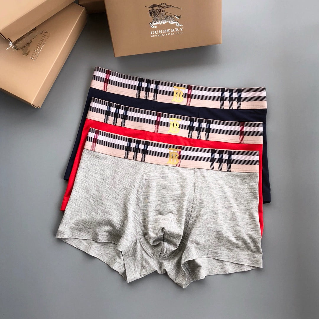 Burberry Modal Men's Boxer Briefs - 3-Piece Box