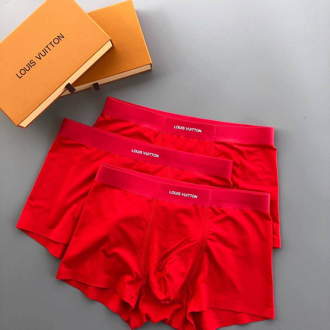 Louis Vuitton Tonal Monogram-Style Details Men's Boxer Briefs - 3-Piece Box
