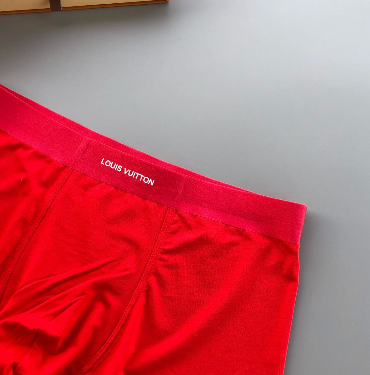 Louis Vuitton Red Three-Tone Boxer Briefs 3-Piece Box Collection