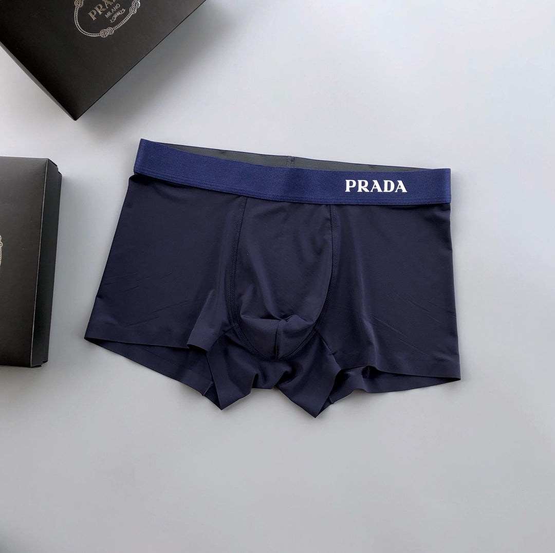 Prada Clean Logo Waistbands Men's Boxer Briefs - 3-Piece Box