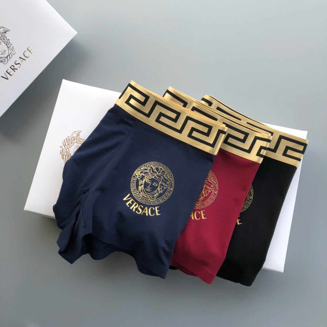 Versace Modal Men's Boxer Briefs - 3-Piece Box