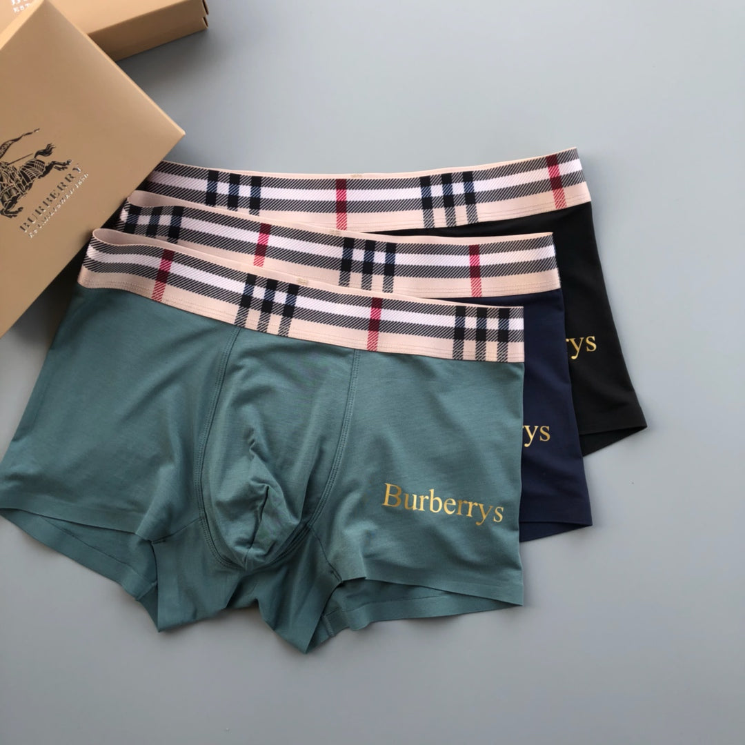 Burberry Modal Men's Boxer Briefs - 3-Piece Box