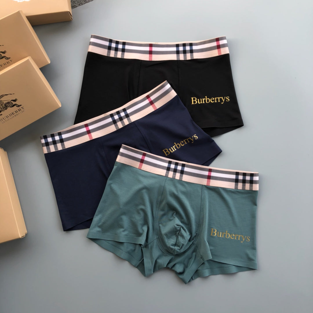Burberry Modal Men's Boxer Briefs - 3-Piece Box