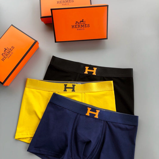 Hermes H Details Men's Boxer Briefs - 3-Piece Box