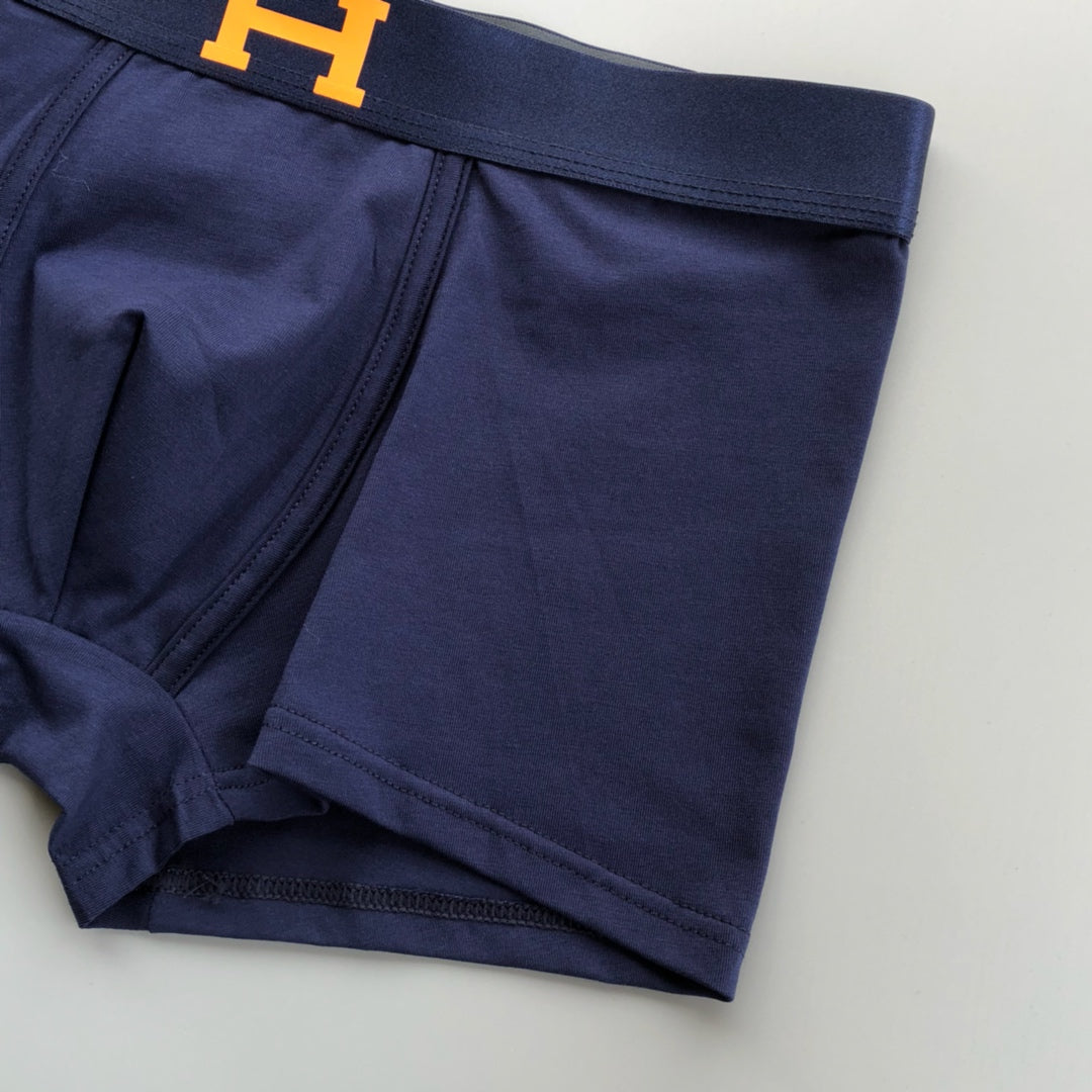 Hermes Cotton Men's Boxer Briefs - 3-Piece Box