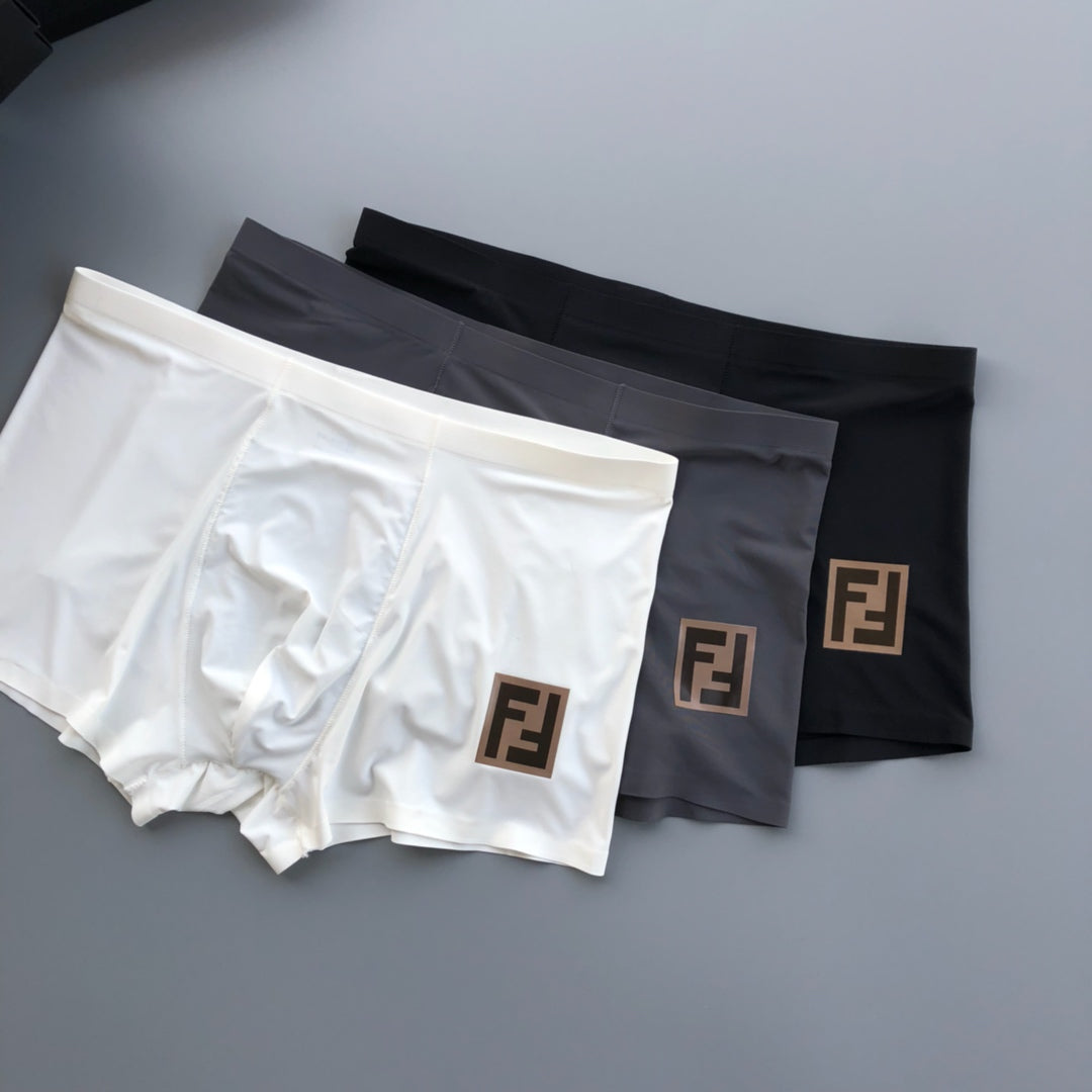 Fendi Milk-Silk Men's Boxer Briefs - 3-Piece Box