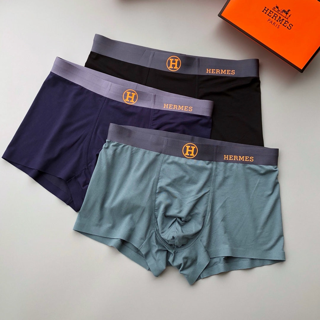 Hermes Modal Men's Boxer Briefs - 3-Piece Box