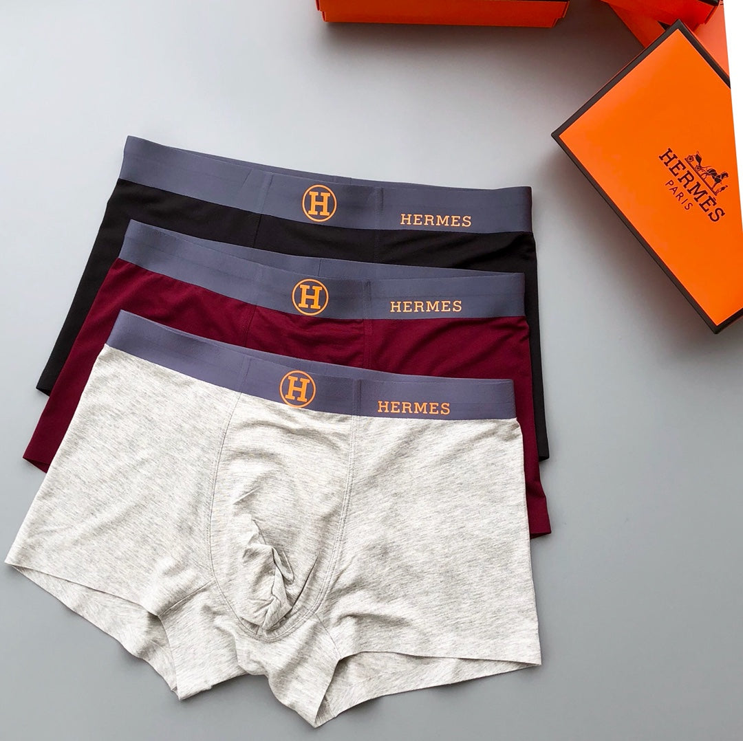 Hermes Modal Men's Boxer Briefs - 3-Piece Box