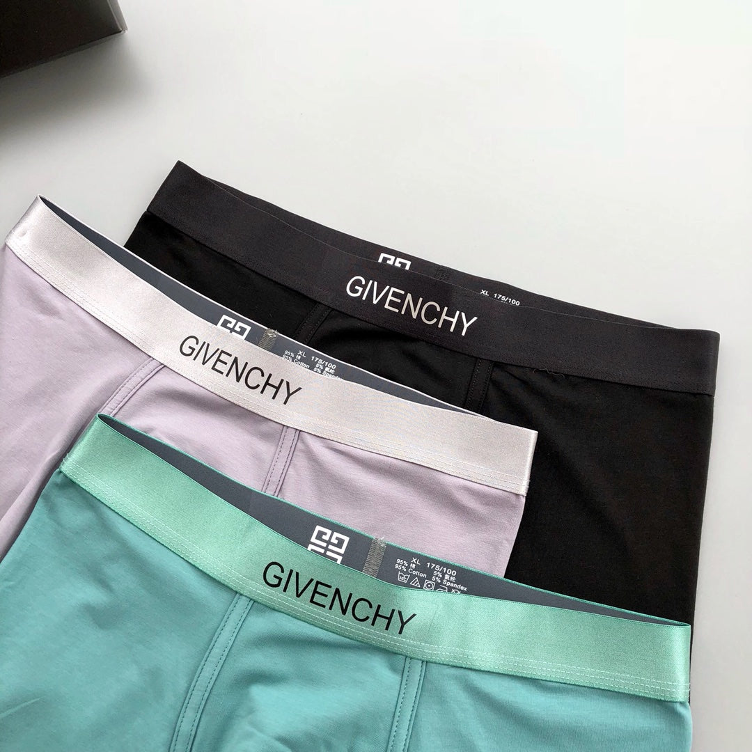 Givenchy Broad Tonal Waistbands Men's Boxer Briefs - 3-Piece Box