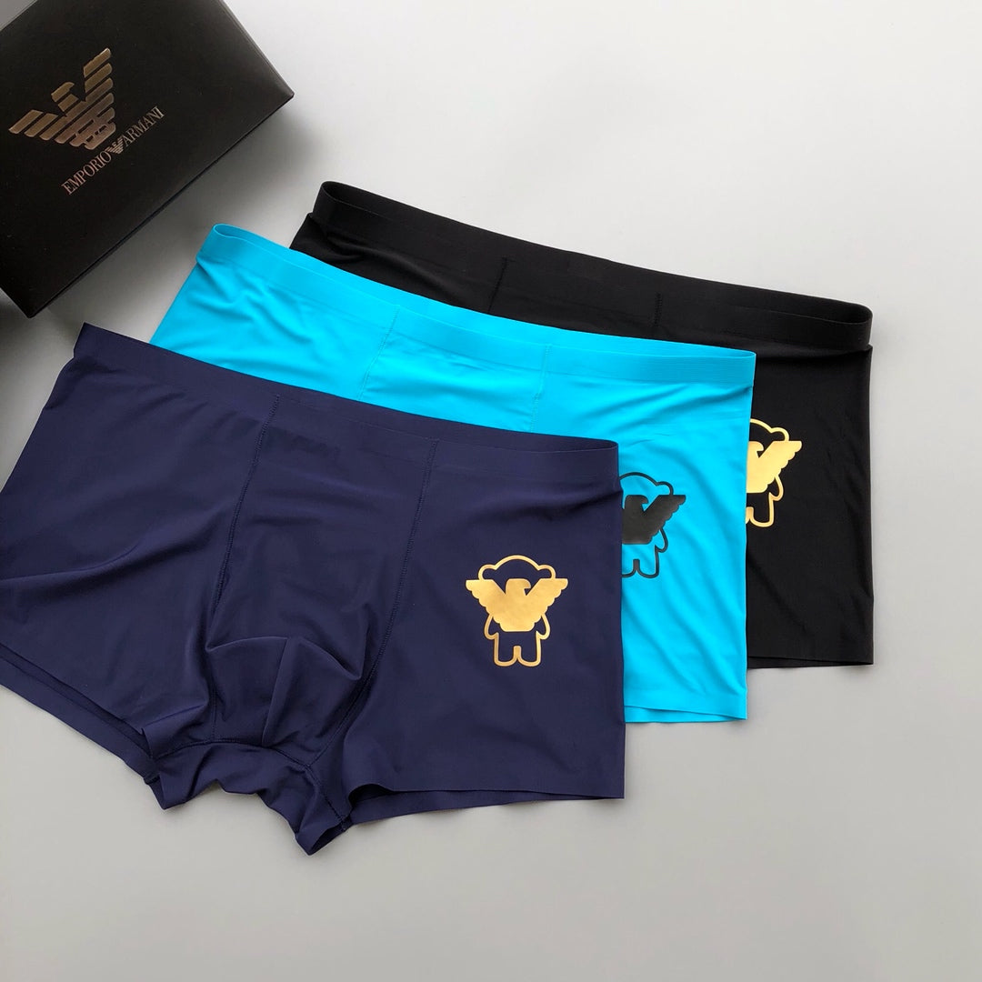 Armani Milk Silk Boxer Briefs - 3-Piece Box