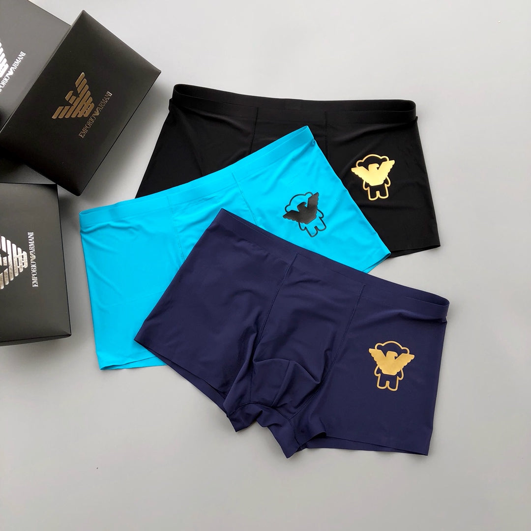 Armani Milk Silk Boxer Briefs - 3-Piece Box