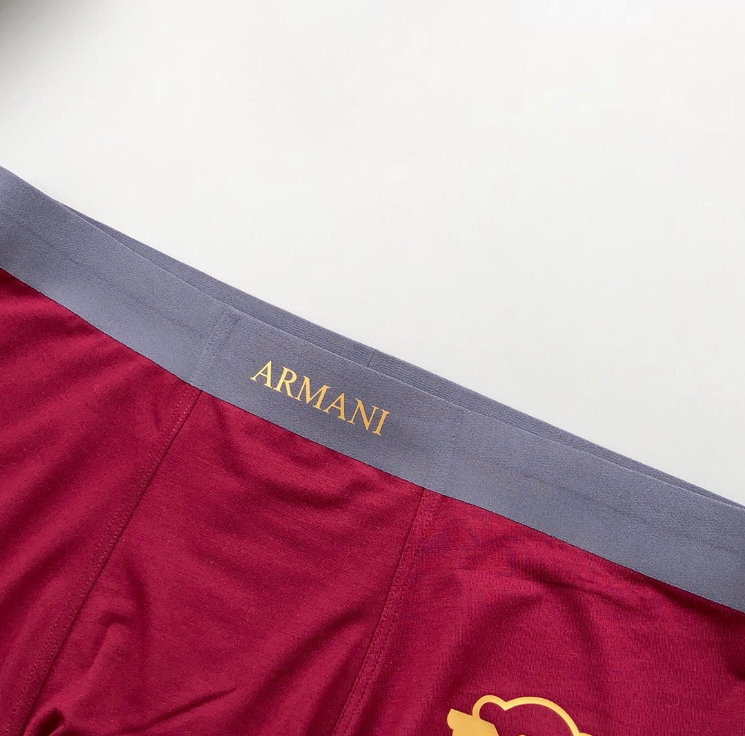 Armani Small Bear Graphics Men's Boxer Briefs - 3-Piece Box