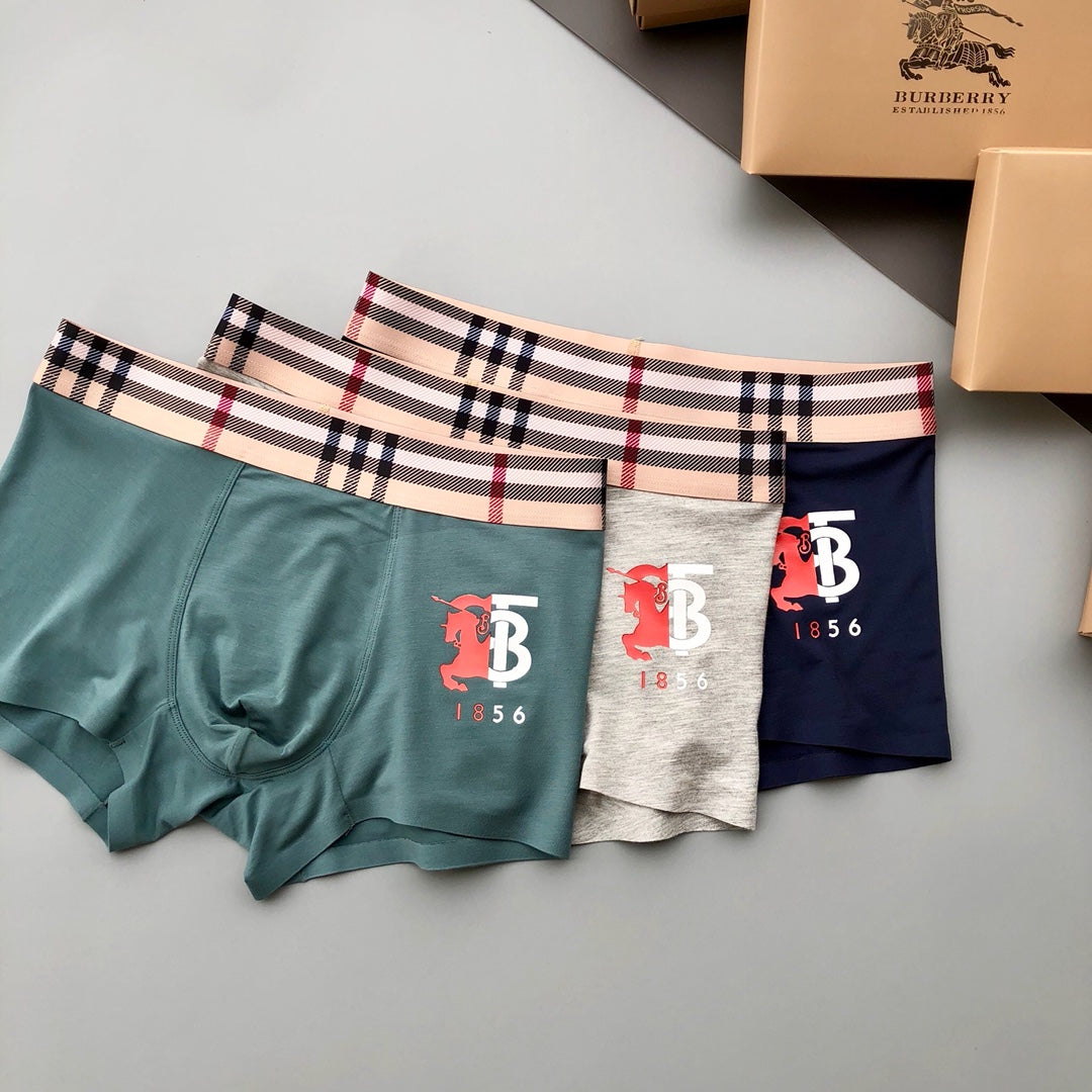 Burberry Modal Men's Boxer Briefs - 3-Piece Box
