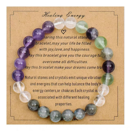 Triple Protection Bracelet | Black Obsidian Tiger Eye Hematite | 8mm Natural Stone | Spiritual Shield Gift