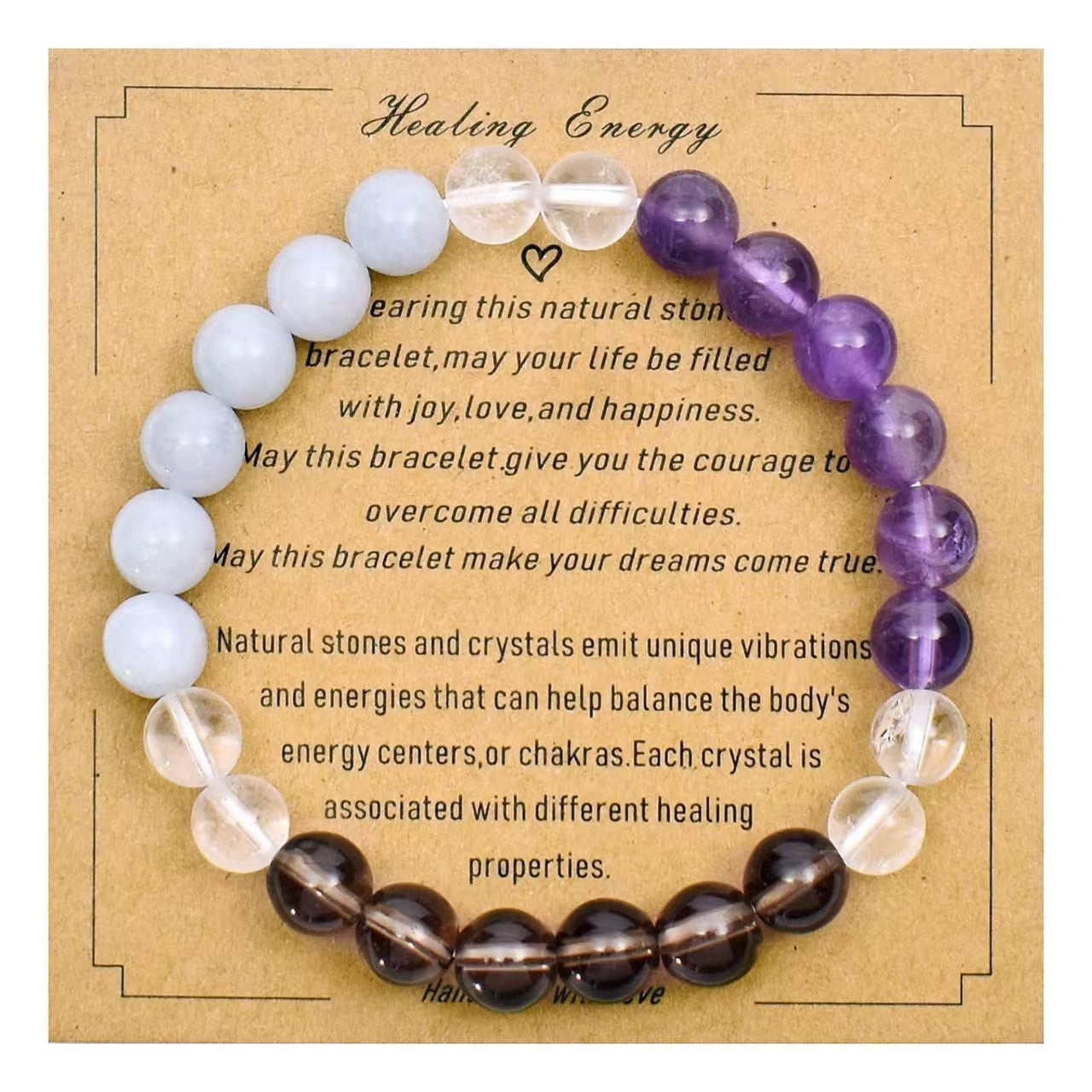 Triple Protection Bracelet | Black Obsidian Tiger Eye Hematite | 8mm Natural Stone | Spiritual Shield Gift