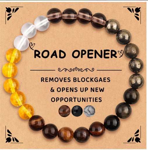 Triple Protection Bracelet | Black Obsidian Tiger Eye Hematite | 8mm Natural Stone | Spiritual Shield Gift