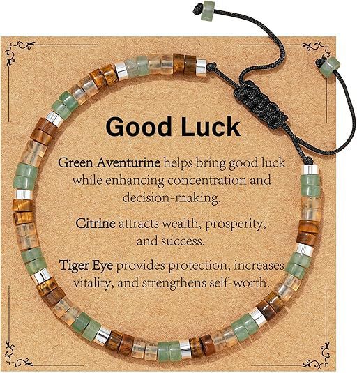 Badass Teacher Morse Code Bracelet | African Turquoise & Tiger Eye Heishi Beads | Teacher Appreciation Gift