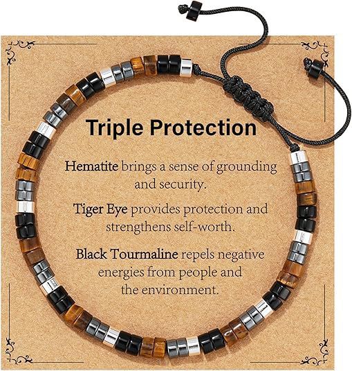 Badass Teacher Morse Code Bracelet | African Turquoise & Tiger Eye Heishi Beads | Teacher Appreciation Gift