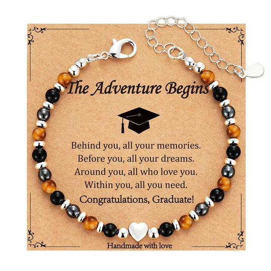 Evil Eye Fivefold Protection Bracelet | 5 Natural Crystals | Adjustable Wax Rope