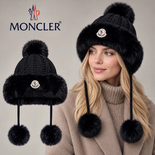 Moncler Plush Earflap Hat - image 1