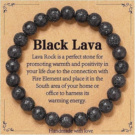 Triple Protection Bracelet | Black Obsidian Tiger Eye Hematite | 8mm Natural Stone | Spiritual Shield Gift