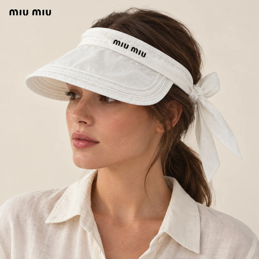 Miu Miu Embroidered Visor - image 1