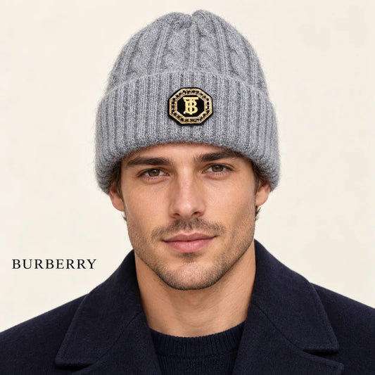 Burberry Cable Knit Patch Beanie - image 1