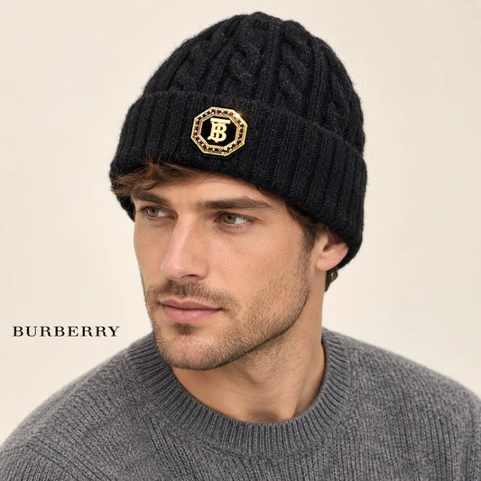 Burberry Cable Knit Patch Beanie - image 1