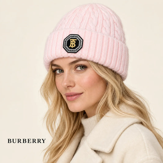 Burberry Cable Knit Patch Beanie - image 1