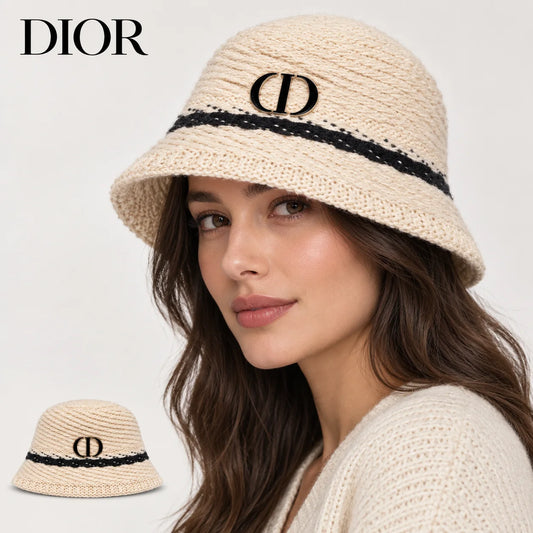 Dior Open Knit Bucket Hat - image 1