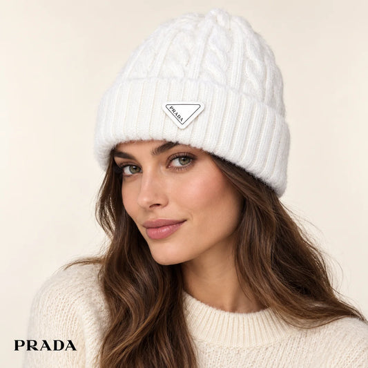 Prada Cable Knit Beanie - image 1