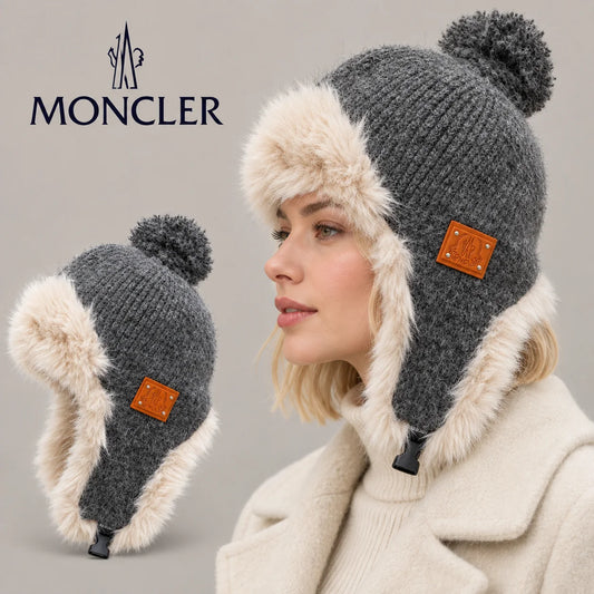 Moncler Plush Earflap Hat - image 1