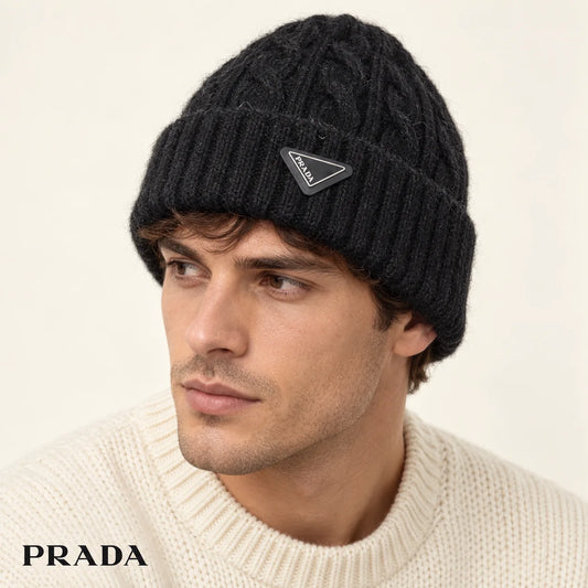 Prada Cable Knit Beanie - image 1