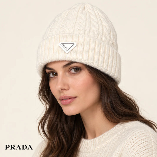 Prada Cable Knit Beanie - image 1