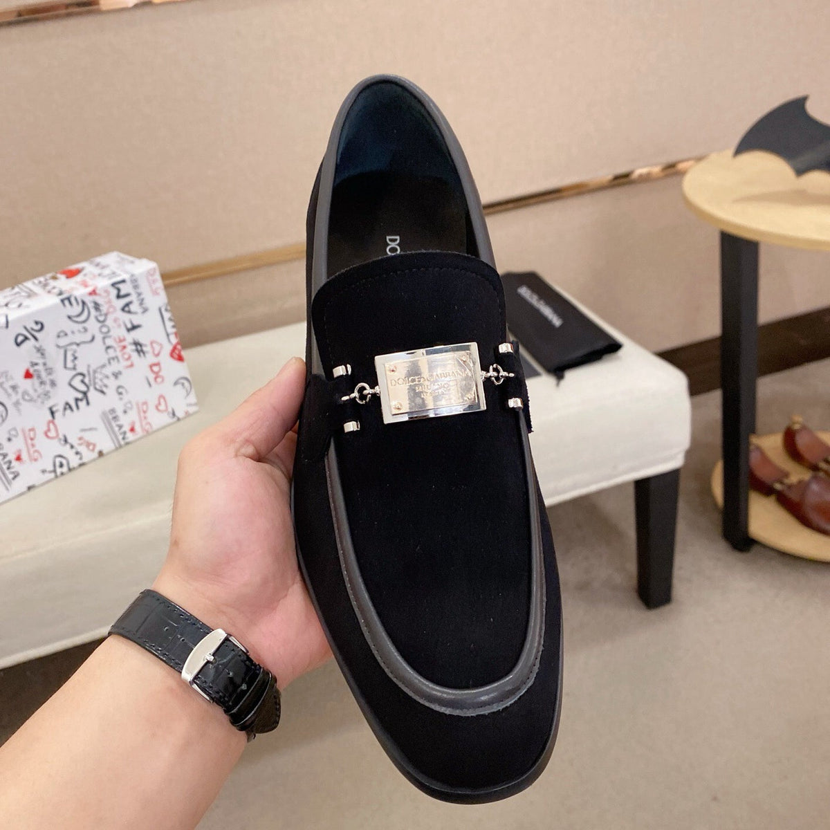 D*G  Premium Leather Casual Sneakers - Designer Men's Shoes in 5 Colors