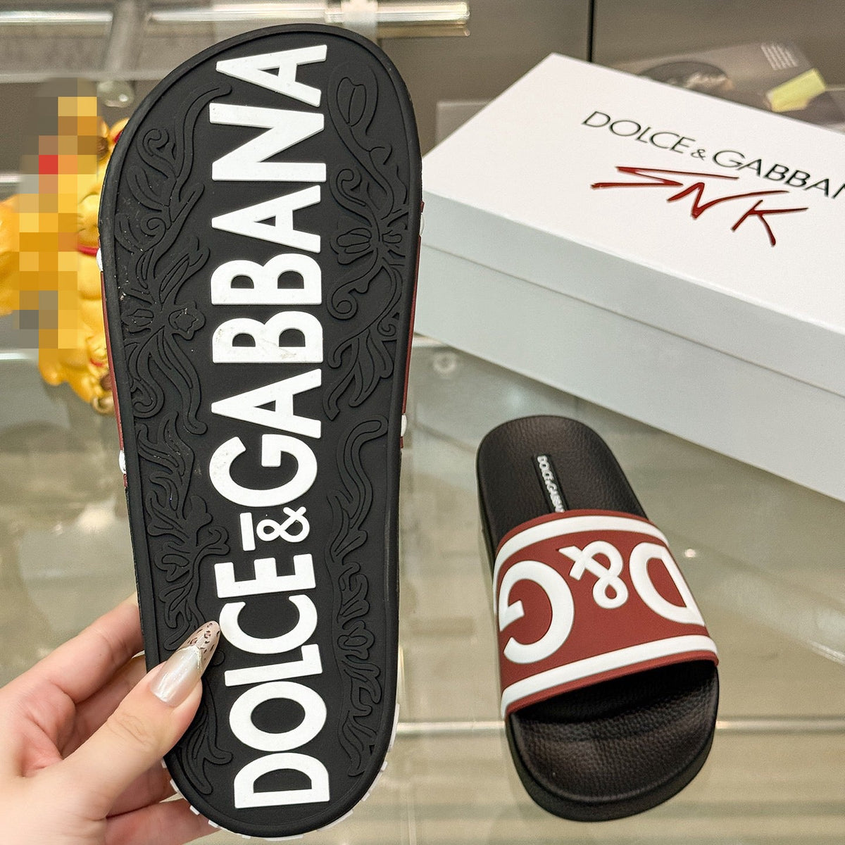 D*G  Premium Leather Casual Slippers - Designer Men's Slides in 4 Styles
