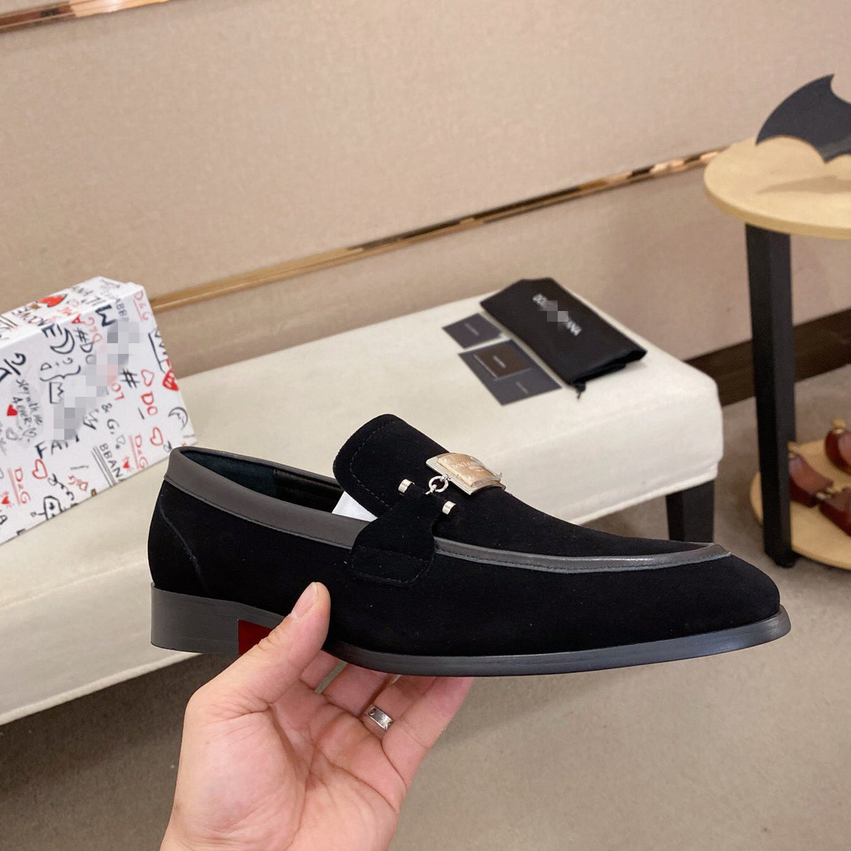 D*G  Premium Leather Casual Sneakers - Designer Men's Shoes in 5 Colors