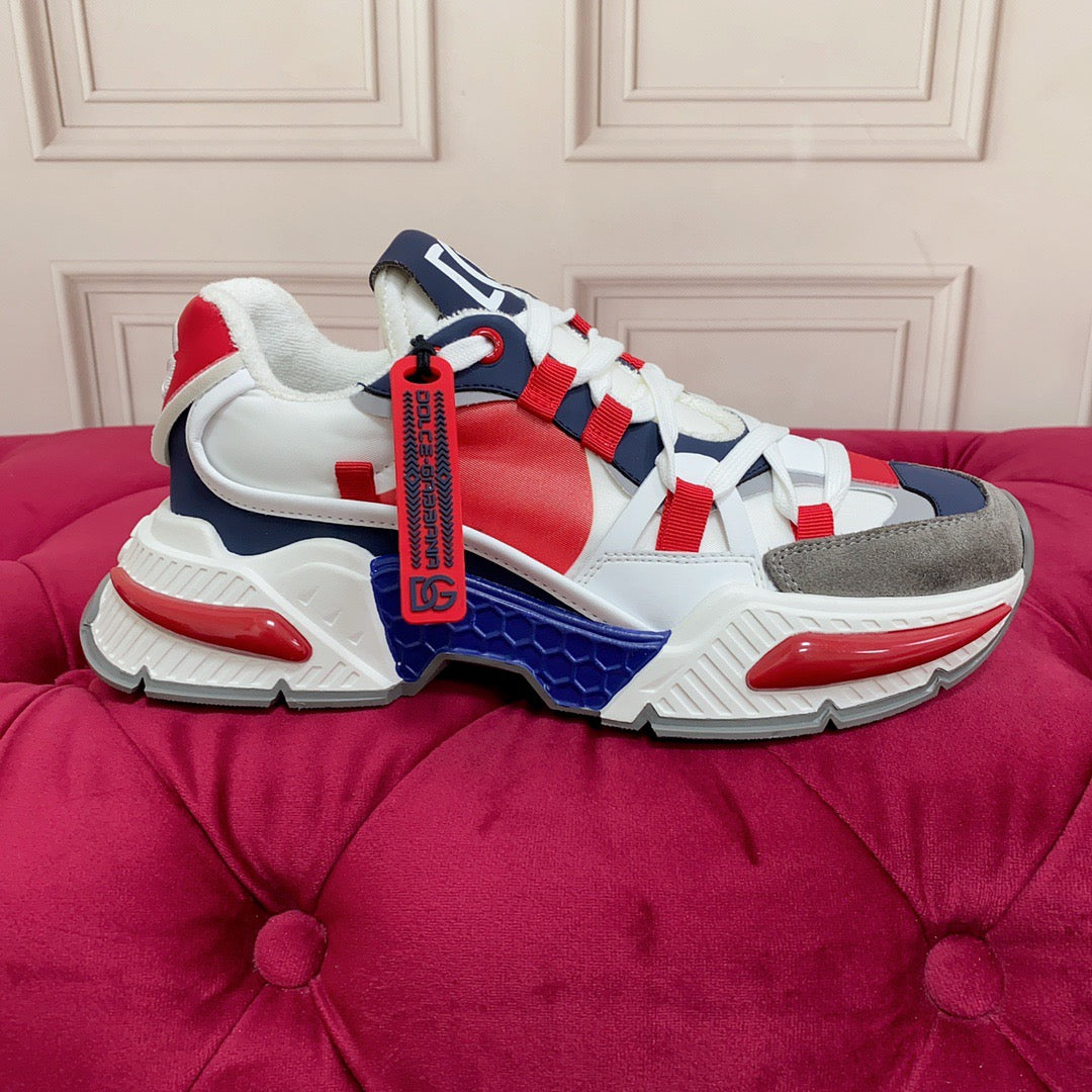 D*G  Luxury Genuine Leather Casual Sneakers - Italian Designer Unisex Shoes