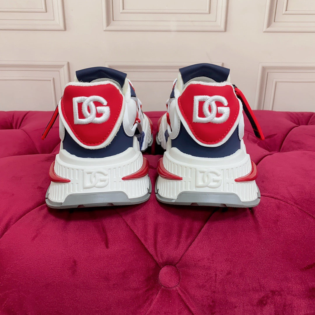 D*G  Luxury Genuine Leather Casual Sneakers - Italian Designer Unisex Shoes