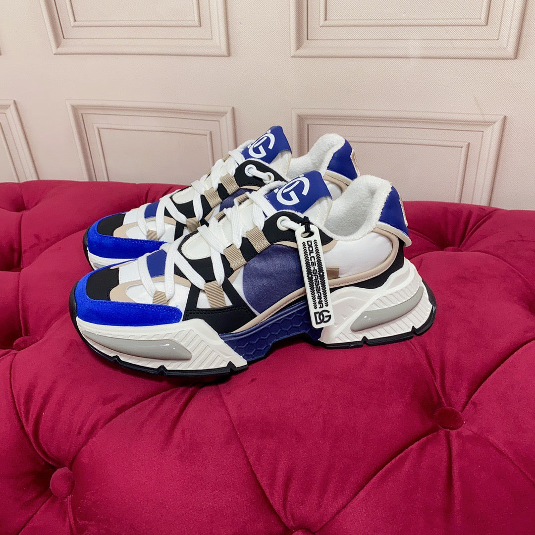 D*G  Luxury Genuine Leather Casual Sneakers - Italian Designer Unisex Shoes