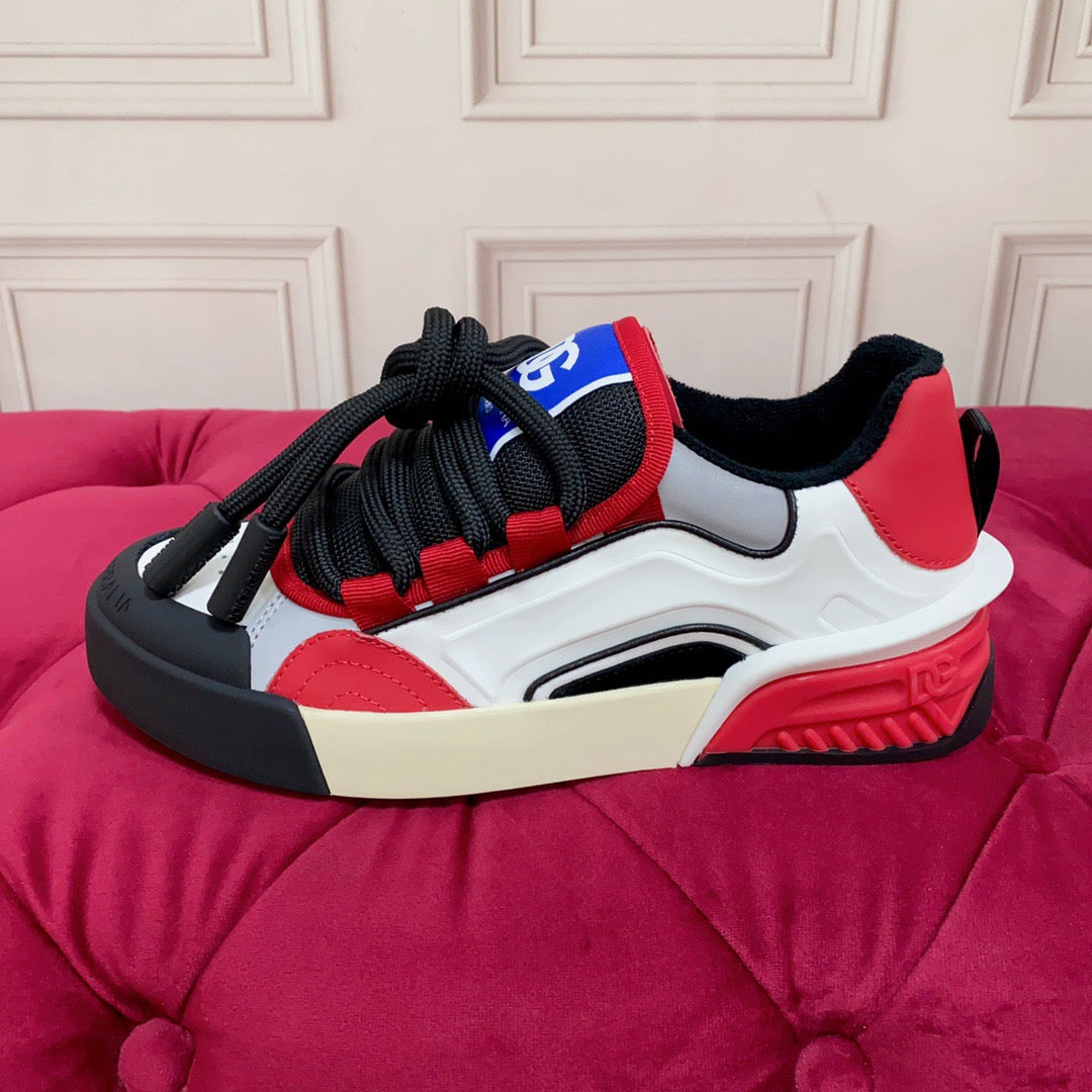 D*G  Luxury Genuine Leather Casual Sneakers - Italian Designer Unisex Shoes