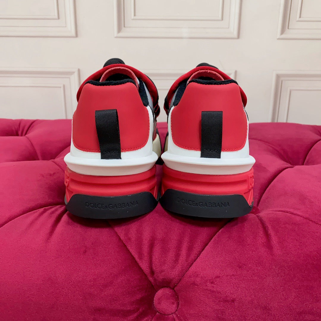 D*G  Luxury Genuine Leather Casual Sneakers - Italian Designer Unisex Shoes