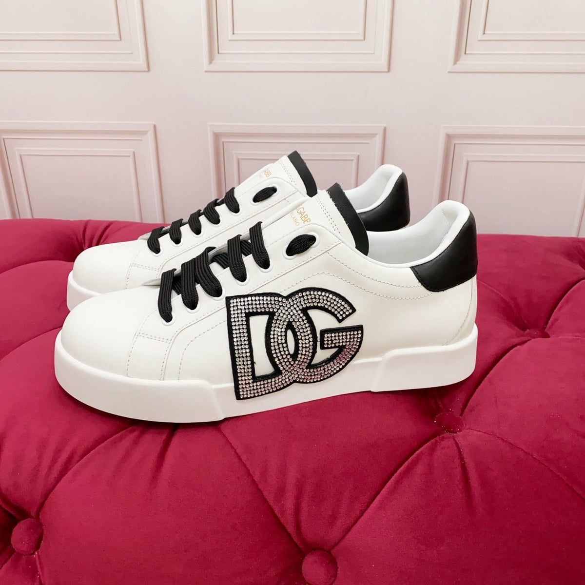 D*G  Luxury Genuine Leather Casual Sneakers - Italian Designer Unisex Shoes